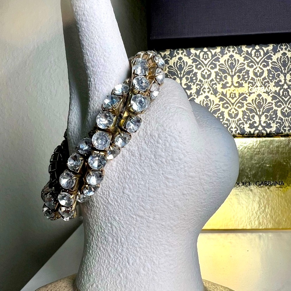 Multi Strand Rhinestone Bracelet - Picture 4 of 7